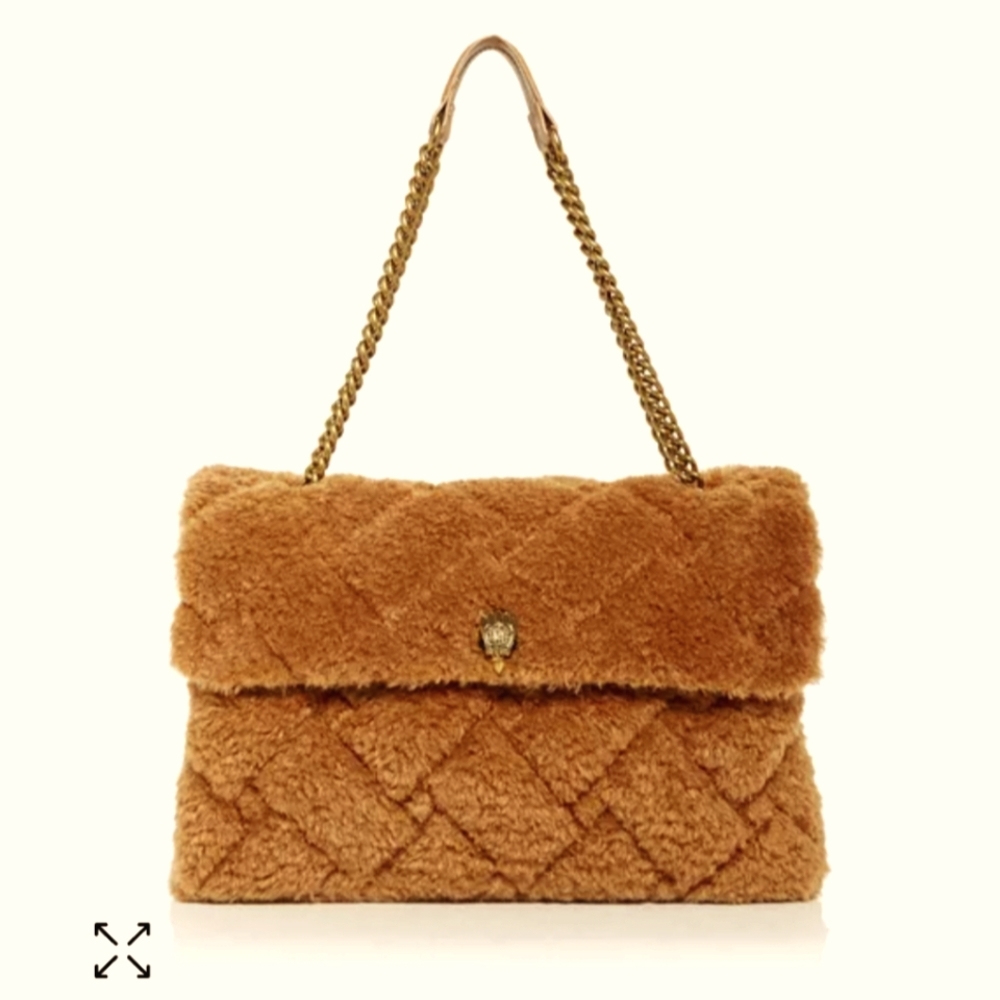 NWOT kurt geiger kensington xxl quilted fur bag